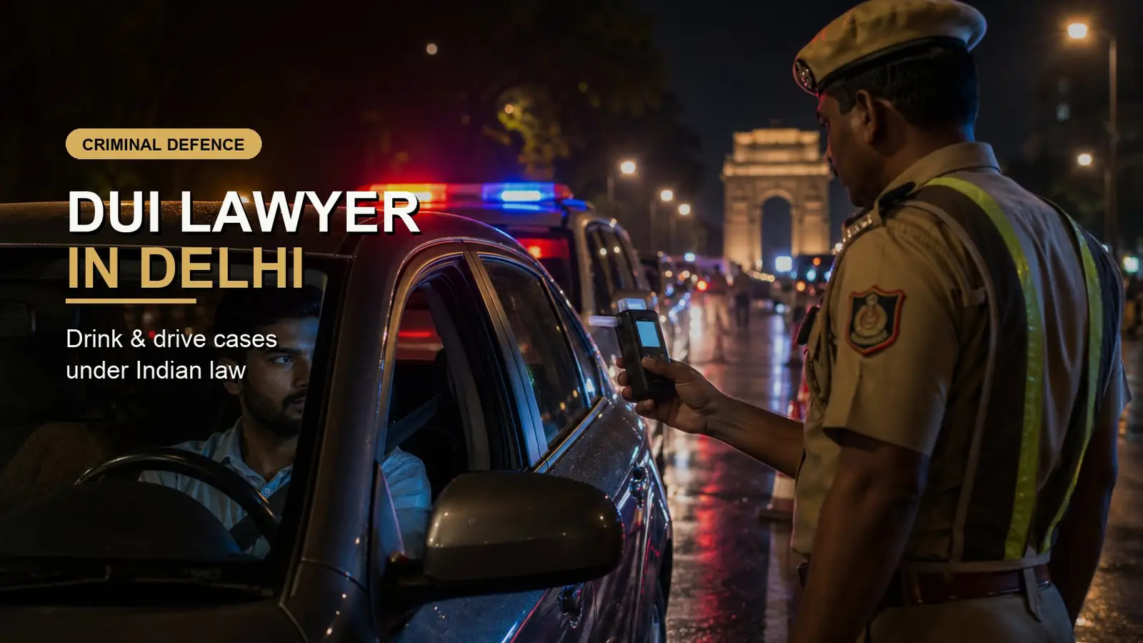 Drink and drive case in Delhi under Section 185 Motor Vehicles Act