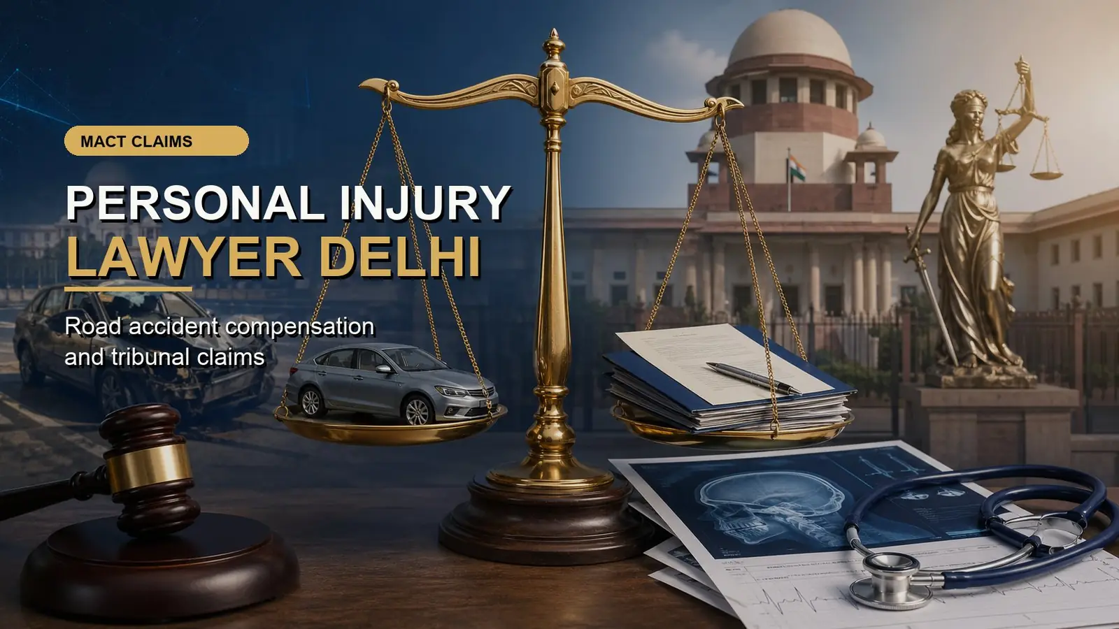 Personal injury lawyer Delhi MACT claims guide