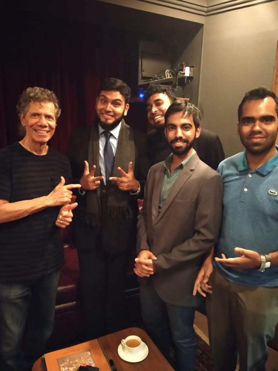 Vikram Singh Kushwaha with Chick Corea